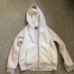 Eddie Bauer Girl’s Size 10/12 Faux Sherpa Zip Sweatshirt
